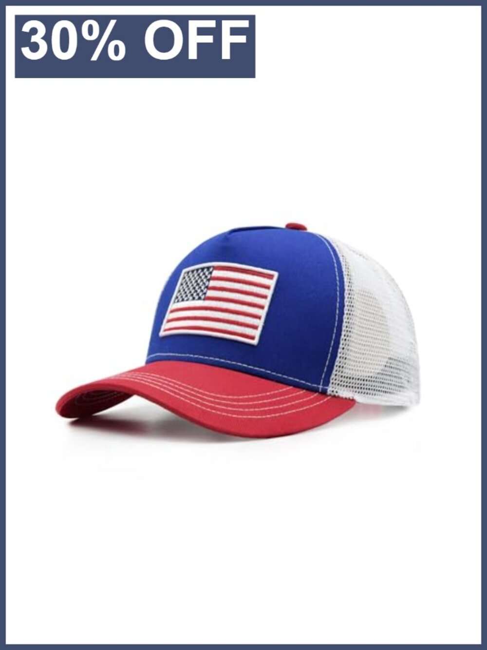 USA Flag Trucker Hat Adjustable Snapback Baseball Cap Men Women